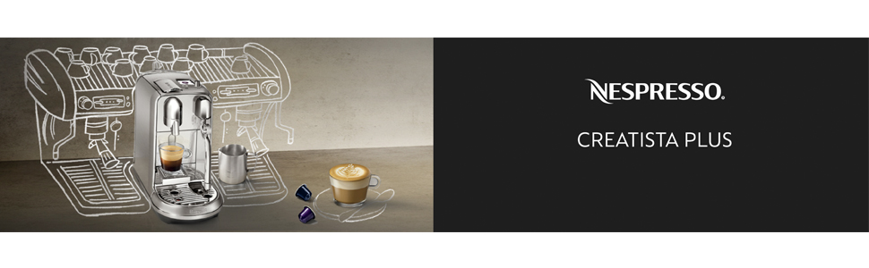 Кавова машина Sage Nespresso Creatista Plus SNE800BSS, капсульна, нержавіюча сталь