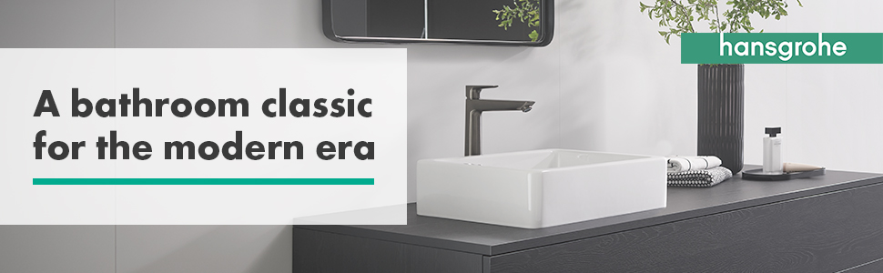 Змішувач для ванної кімнати Hansgrohe Talis E з висотою виливу 110 мм, економічний (EcoSmart), чорний матовий хром