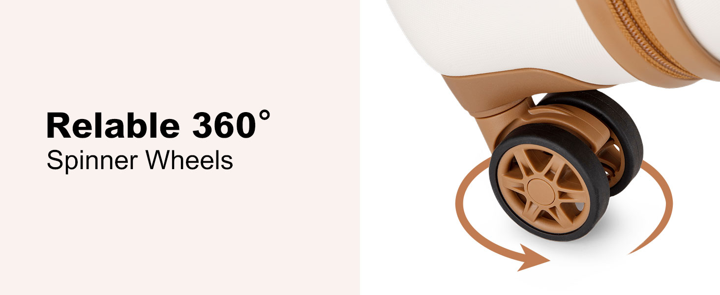 Валіза KONO з ABS пластику, 75 x 48 x 29 см, білий, з TSA замком