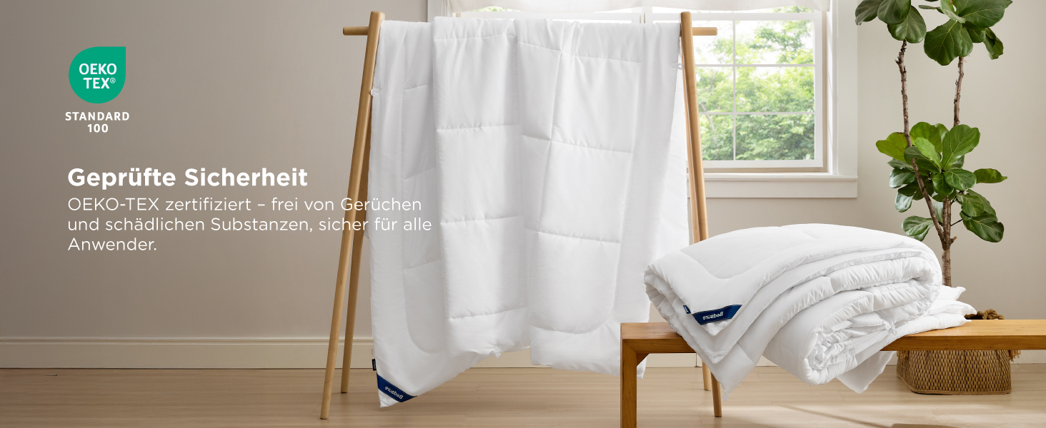 BEDSURE Комплект ковдр 135x200: зимова (450gsm), літня (150gsm) та всесезонна (300gsm) ковдра. Білий колір, 2 шт.