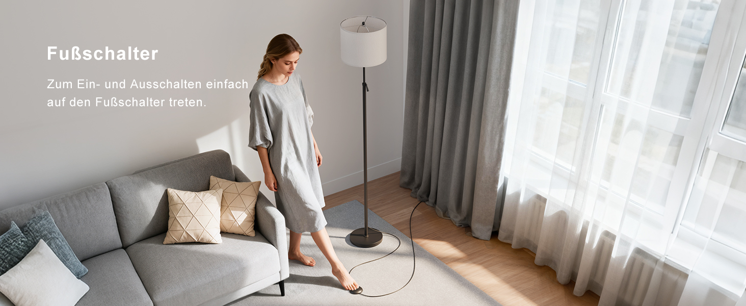 Світлодіодна торшер DUSKTEC RGB для вітальні, смарт-лампа з димером, керування через APP, тепле та холодне біле світло, 10W, 1200LM, регульована висота