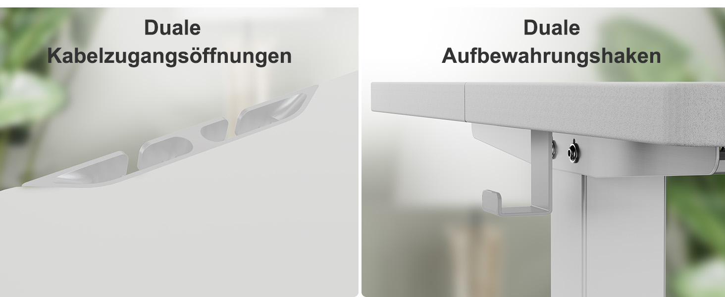 Електричний регульований стіл ErGear 140x70 см з пам'яттю, для дому та офісу, з кріпленням