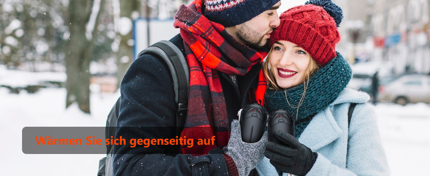 Електричні грілки для рук 2 шт. 6000mAh, перезаряджаються, USB, 3 режими нагріву, для спорту, кемпінгу та гольфу взимку