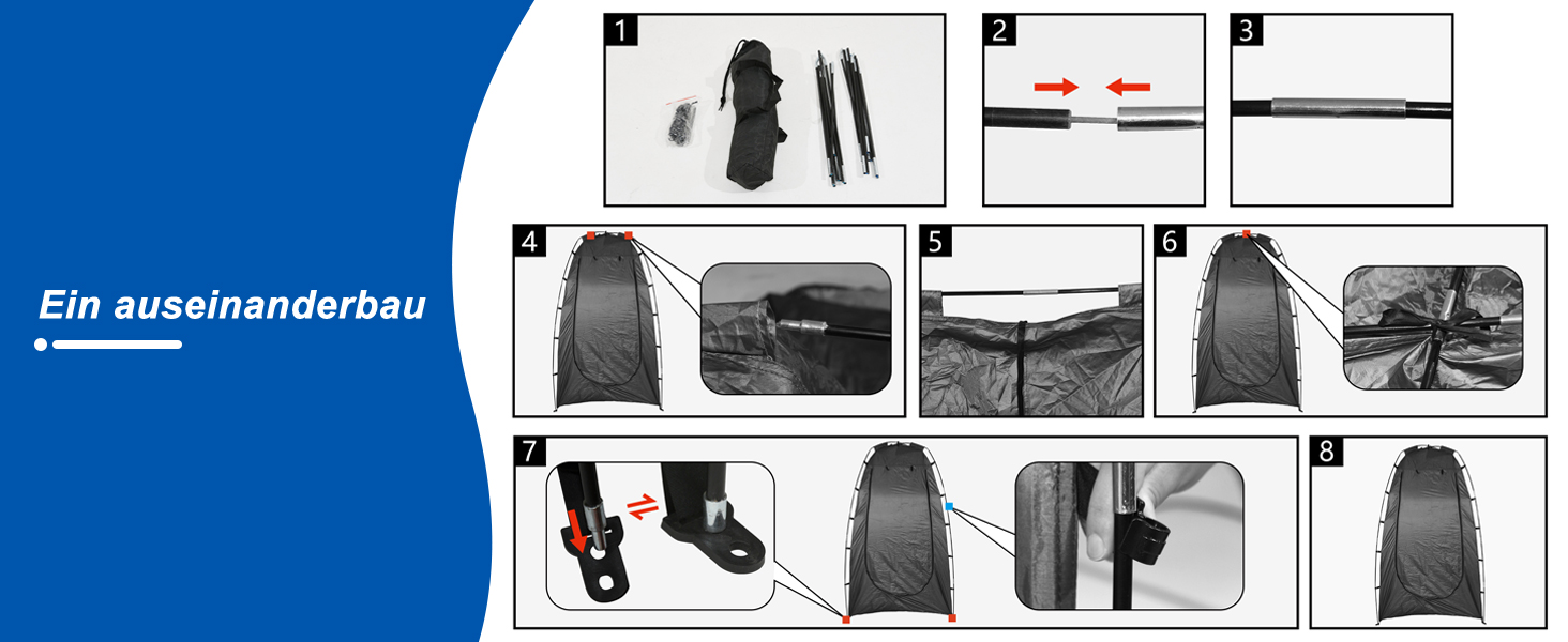 CLIPOP Намет Pop-Up, водонепроникний, легкий, одношаровий, для весняного кемпінгу, простий у встановленні – для пляжу, походів, фестивалів, на відкритий простір, чорний