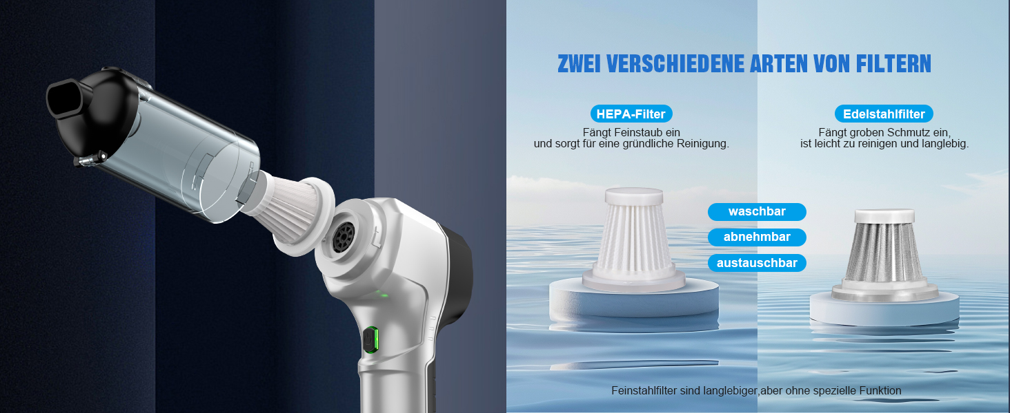 Акумуляторний ручний пилосос 4-в-1 для авто та дому, потужність 25000Па, бездротовий електроповітродув для прибирання шерсті, кухні та ПК, чорний