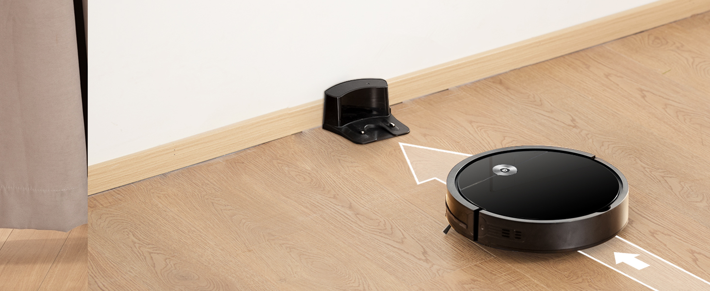 Робот-пилосос Vexilar W6 без функції миття, потужність 2800Pa, час роботи 140 хв, керування через додаток, голосове керування, безщітковий двигун, для шерсті тварин, килимів, твердих підлог