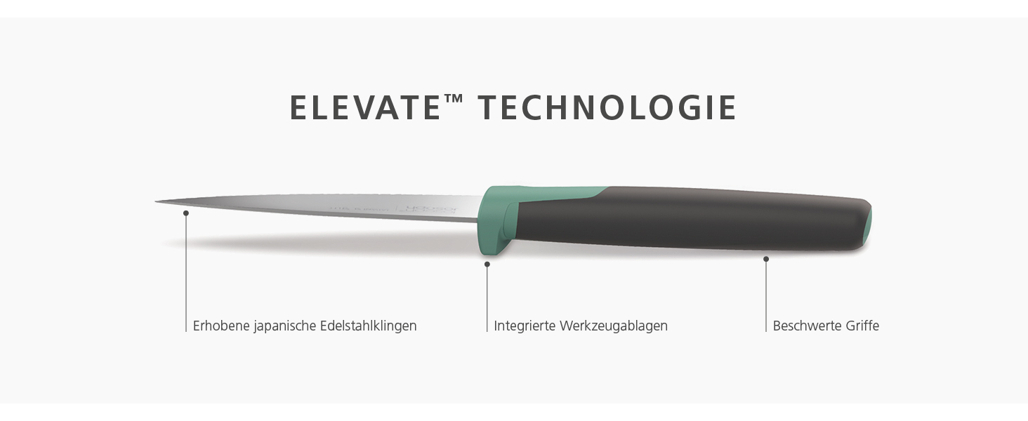 Набір ножів Joseph Joseph Elevate, 5 штук, поворотний, з японської сталі, чорний, багатобарвний