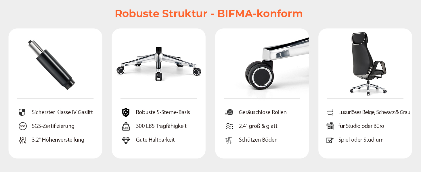 Крісло офісне EUREKA ERGONOMIC з шкіри, чорне: регульоване, ергономічне, для офісу та дому