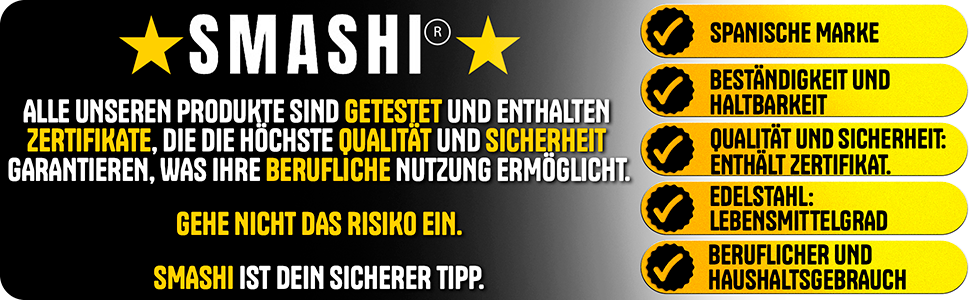 Набір для приготування бургерів SMASHI® з пресом та дзвоном – нержавіюча сталь 304, лопатка, 50 паперів для гриля, рецепти – оригінальний професійний набір