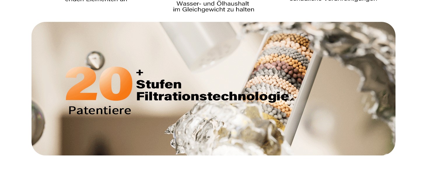 Фільтр для душу Cobbe з шлангом, високонапірна ручна лійка з 20-ступеневою фільтрацією, економна лійка з 6 режимами розпилення, дощова лійка для жорсткої води (чорний матовий)
