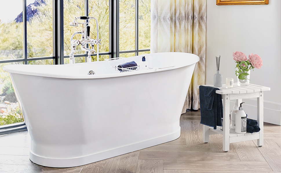 Двомісний душовий стілець LUE BONA HDPS з підставкою для гоління ніг, водонепроникний, з ручками, для внутрішнього та зовнішнього використання, Marineblau