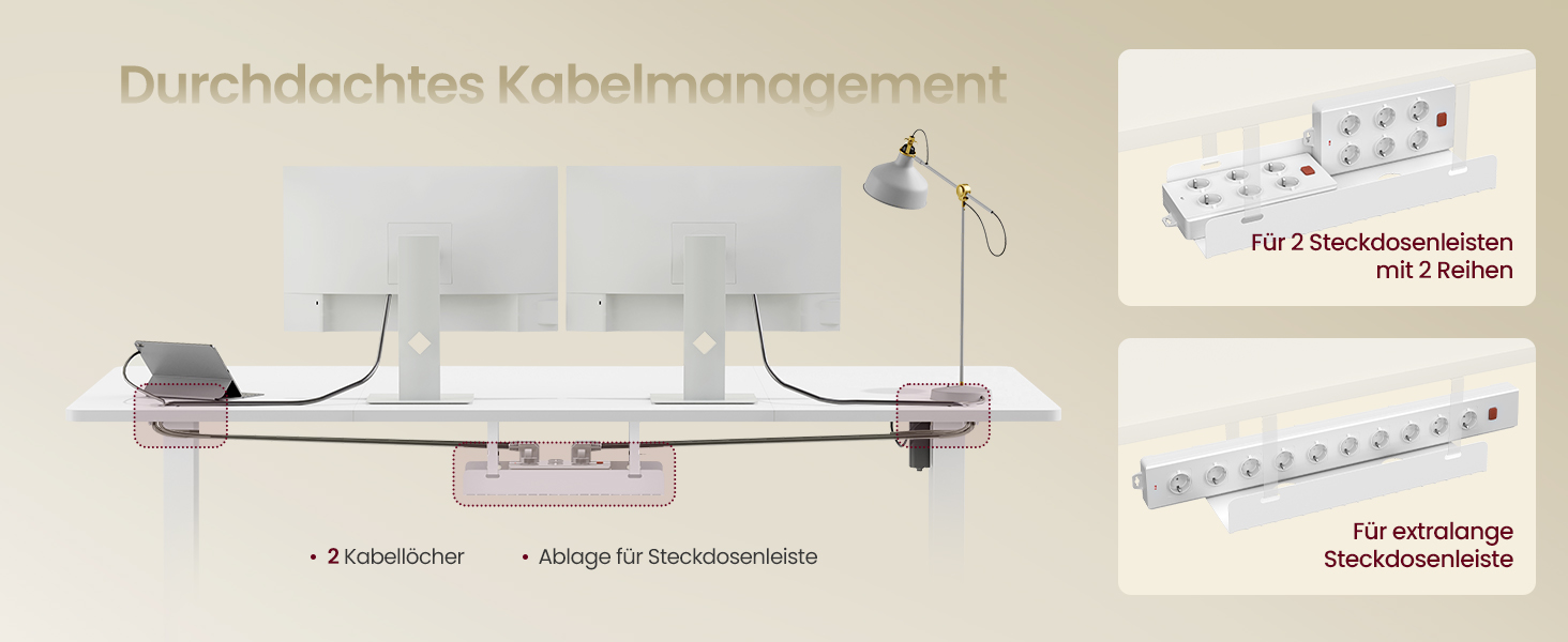 Стол для роботи VASAGLE з регулюванням висоти, USB-C, підставка для розеток, стоячий стіл, нагадування про перерви, 3 пам'яті, для офісу, 180x80 см, матовий білий (LSD146WZ02)