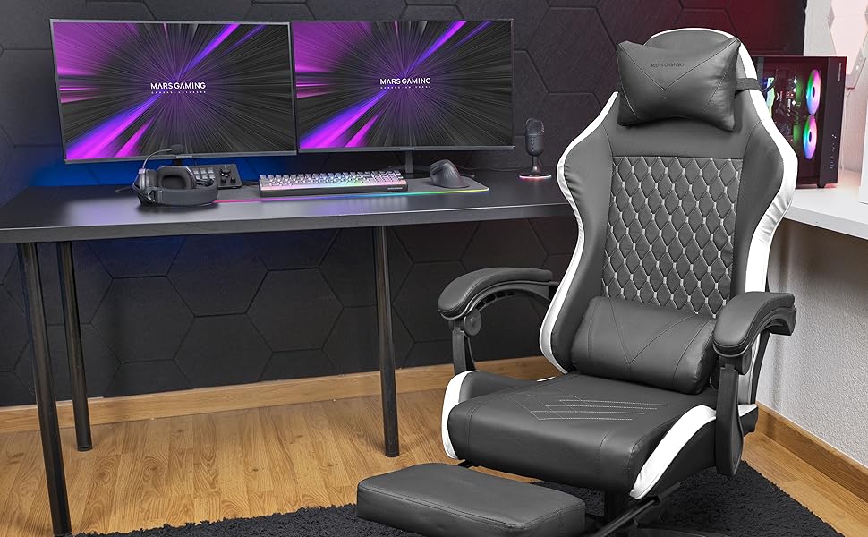 Ігровий крісло Mars Gaming MGC-PRO Рожевий: дихаюча тканина, регульовані підлокітники, підтримка спини, XL-колеса