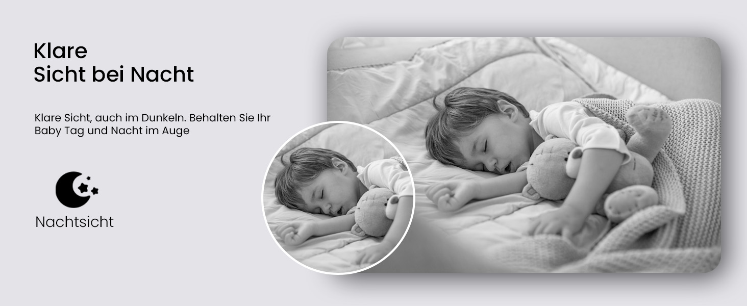 Відеоняня з камерою 2.5K, 5.5