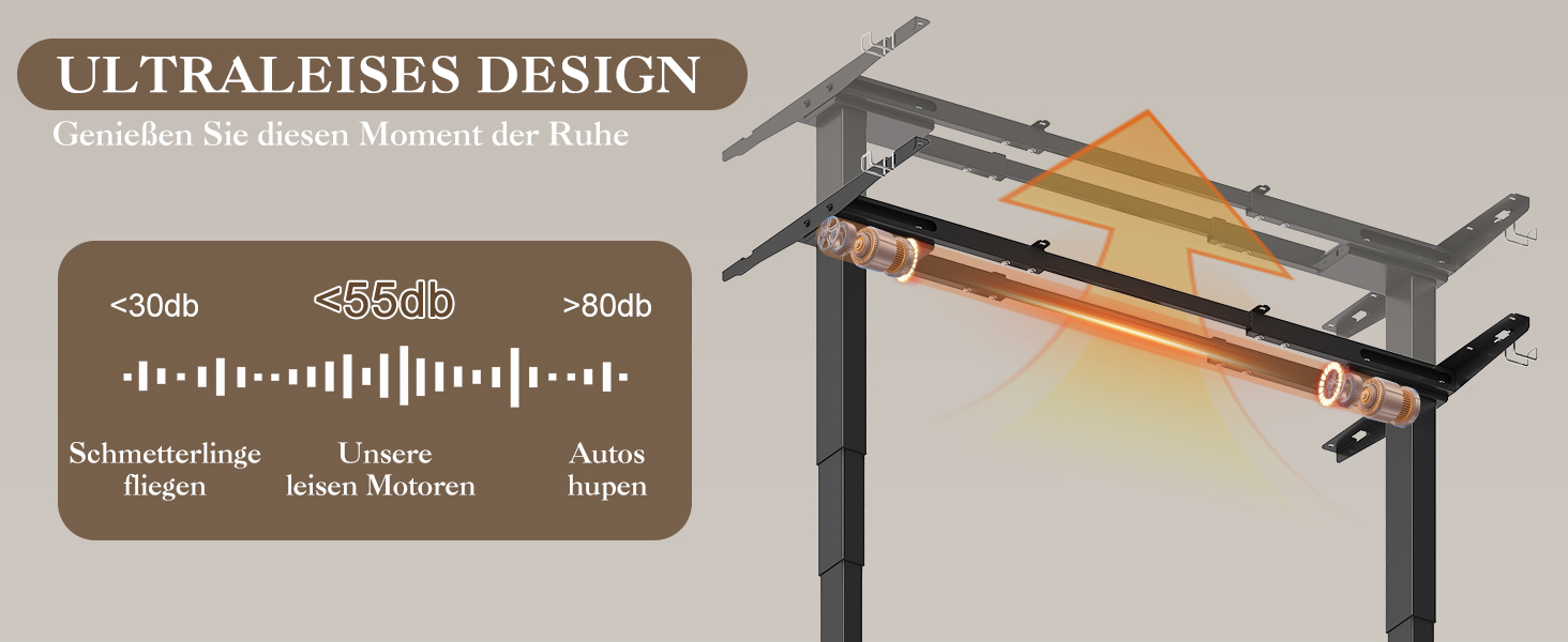 Електричний столик-трансформер Devoko з регулюванням висоти 60-125 см, 3 пам'яті, чорний