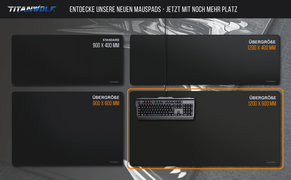 Килимок для миші Titanwolf XXL 1200x600 мм з картою світу - великий, для геймінгу, покращує точність та швидкість, сумісний з Logitech