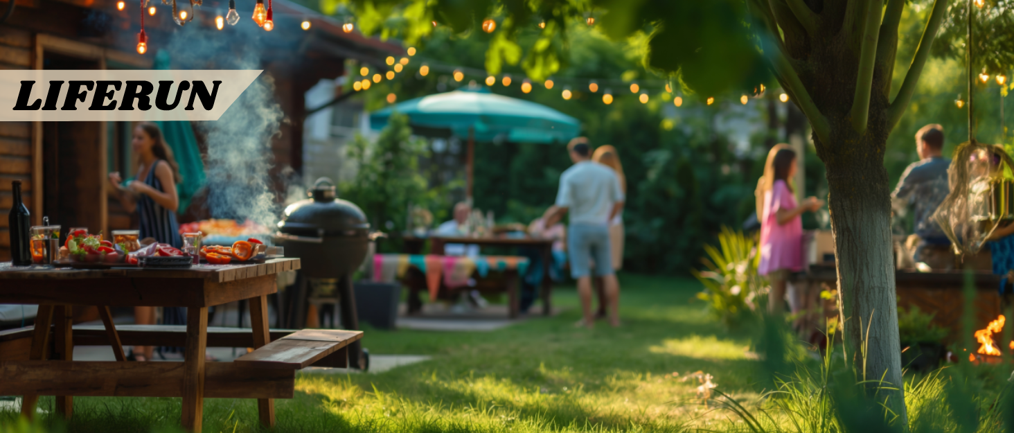 Grillwagen LIFERUN з нержавіючої сталі, 3 яруси, стіл для гриля, вуличний, з нержавіючою сталею, з гачками, на колесах