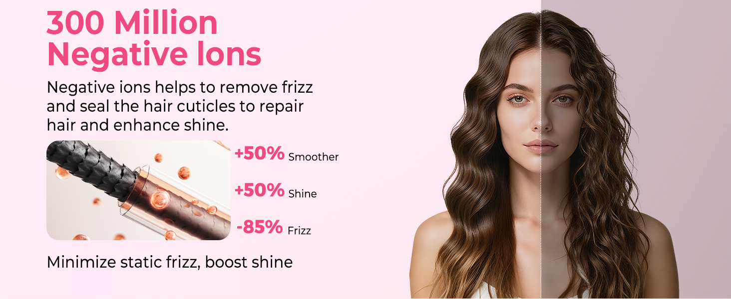 Atopskins Airbrush Haarstyler 5-в-1: Фен-щітка, стайлер для волосся з гарячим повітрям, випрямляч, плойка (Червоний)