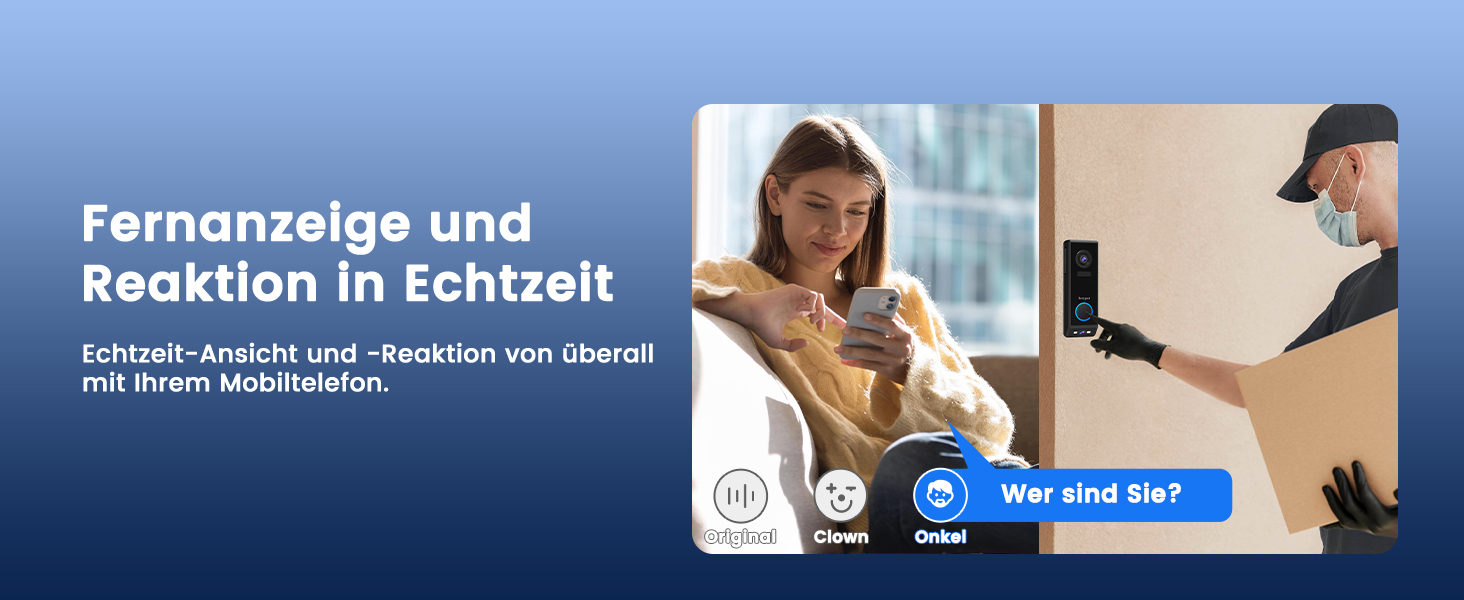 Відеодзвінок Bextgoo з подвійною камерою 2K HD, бездротовий, 10000mAh, IP67, з датчиком руху та нічним баченням