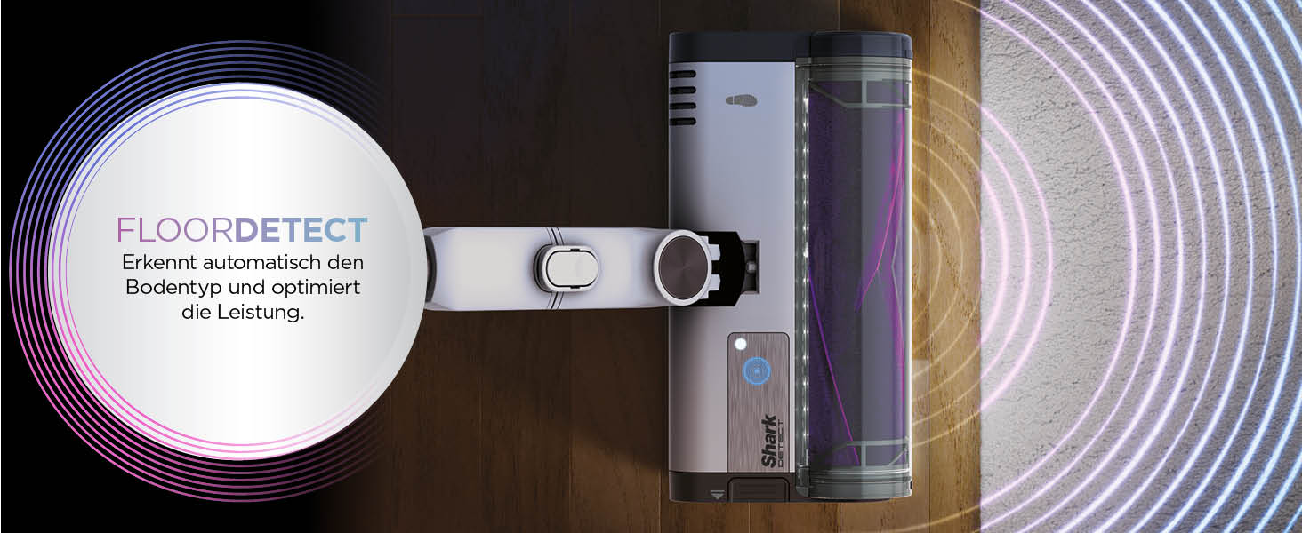 Shark акумуляторний пилосос Clean & Empty з базою самостійного очищення, до 40 хв роботи, бездротовий, для шерсті тварин, килимів та твердих підлог, з LED-підсвічуванням, тихий, білий/блакитний, BU3521EU