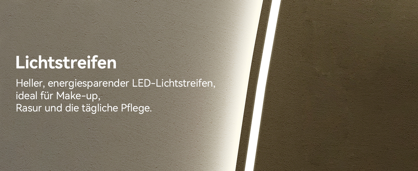 Дзеркало для ванної кімнати YOURLITE з підсвічуванням, 85x55 см, LED, сенсорне керування, 3 кольори світла, регулювання яскравості, антизапар, горизонтальне/вертикальне, IP44, білий