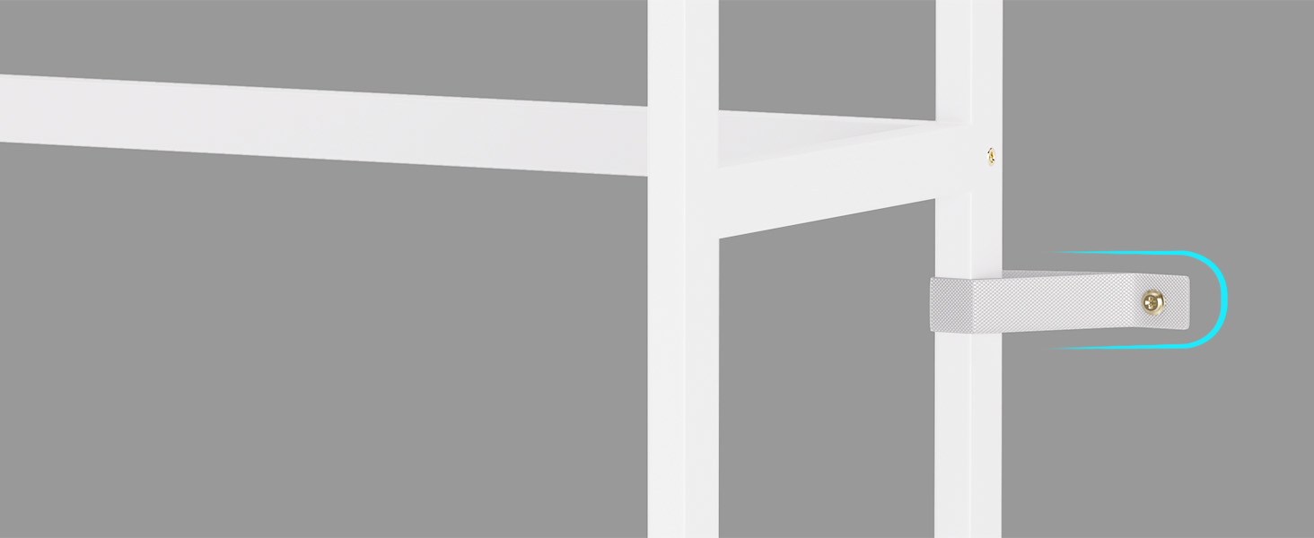 5-ярусна полиця для книг, індустріальна полиця з бамбуковим каркасом, сучасна полиця-вітрина, органайзер для зберігання з дерева для вітальні, домашнього офісу, рустичний колір (білий)