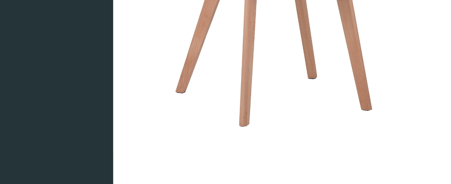 Набір з 4 стільців Albatros для їдальні Aalborg, білий - масивна букова ніжка, скандинавський ретро-дизайн, зручний стільчик-чаша. Елегантний кухонний стілець, стілець для їдальні до столу білий (зелений)