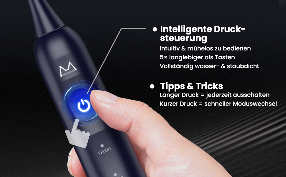 Електрична зубна щітка для дорослих B10PRO: 5 режимів, 48000 VPM, IPX8, акумулятор 180 днів, 4 насадки, таймер, у кейсі (рожева/блакитна)