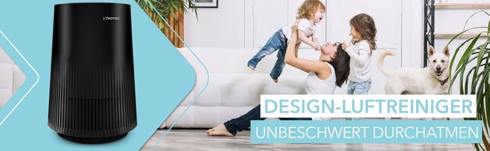 Повітряочисник Trotec AirgoClean 11 E: HEPA-фільтр для алергіків, до 15 м², 3 швидкості, видаляє 99,97% частинок, для курців, енергоефективний