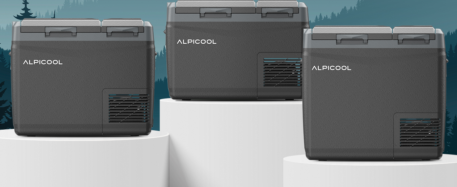 Автомобільний компресорний холодильник Alpicool 31л, 12/230V, двозонний - для авто, кемпінгу, риболовлі, подорожей, вантажівок, човнів (-20°C - +20°C)