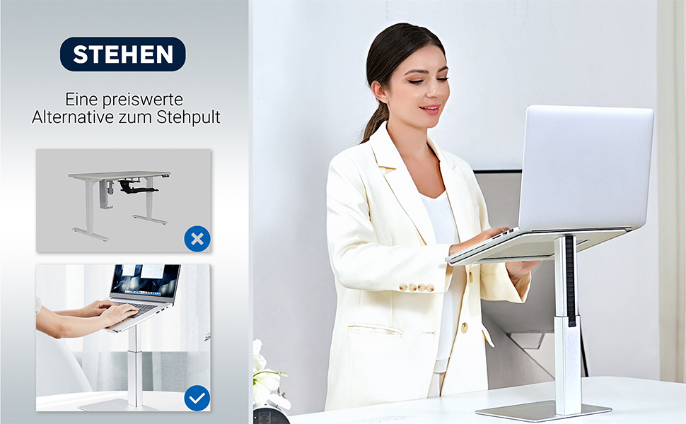 Регульований підставка для ноутбука, стіл-трансформер, для MacBook та ноутбуків 13-16.5