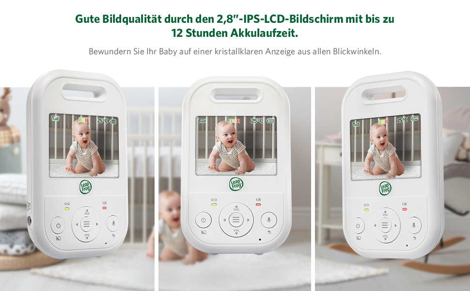 Радіоняня LeapFrog LF2423 з камерою, відеодисплей 2.8