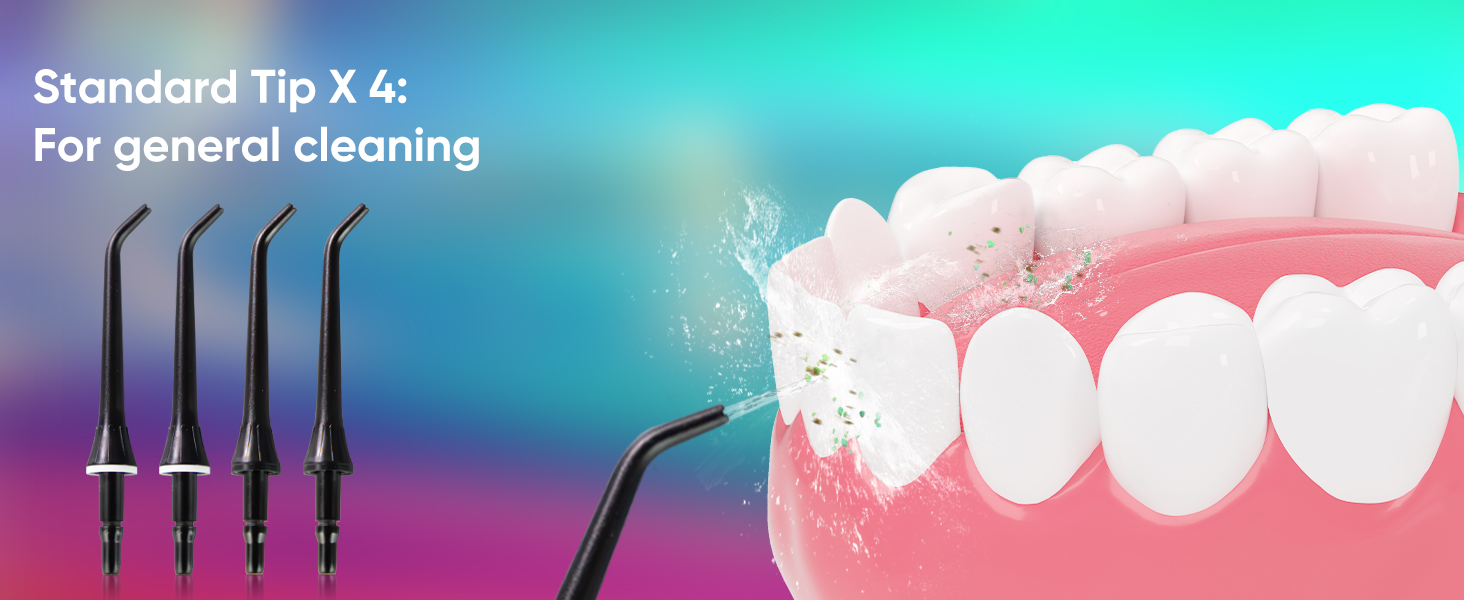 MySmile LP221: Бездротовий ірigator для зубів з UVC стерилізацією, 335 мл, OLED-дисплей, 4 режими, 8 насадок, для дому та подорожей, чорний