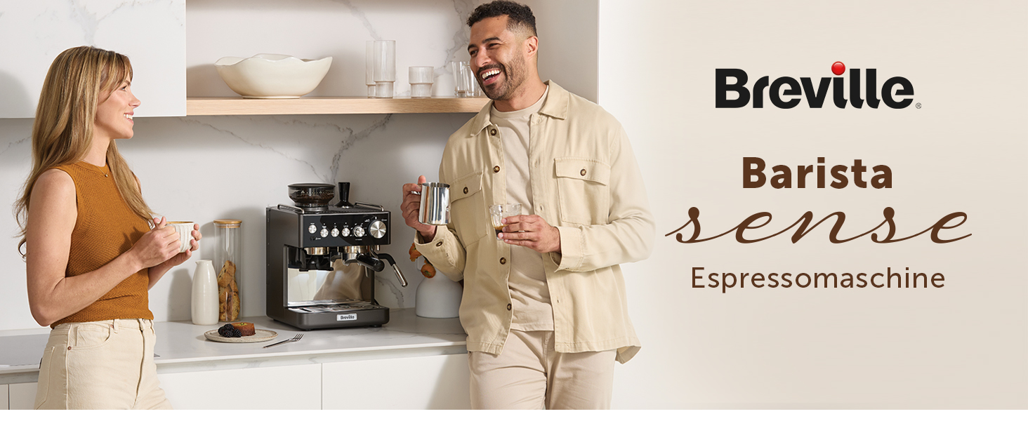 Кавомашина Breville Barista Slimline VCF185X: Еспресо, капучино, лате з вбудованим капучинатором (срібна)