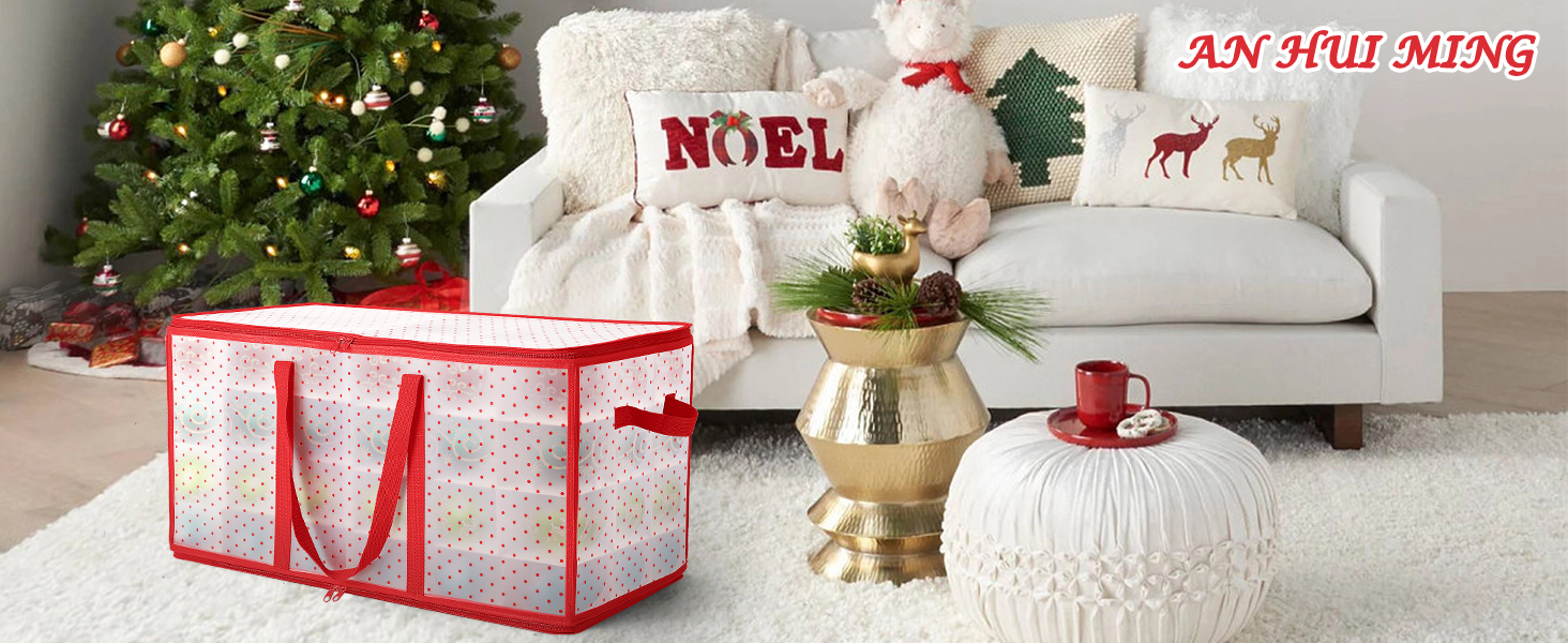 Коробка для зберігання новорічних кулічок, 128 відділень, червона