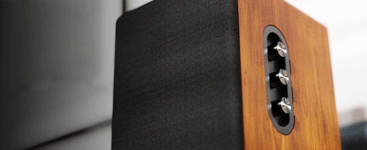 Bluetooth колонка Majority D100 100W HiFi – активна стереосистема з HDMI ARC, Xtra Bass, дерев'яний корпус