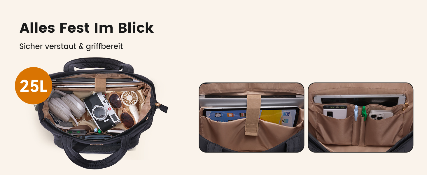 LOVEVOOK Сумка-шопер для жінок, велика, легка, торбинка-шопер, 15.6