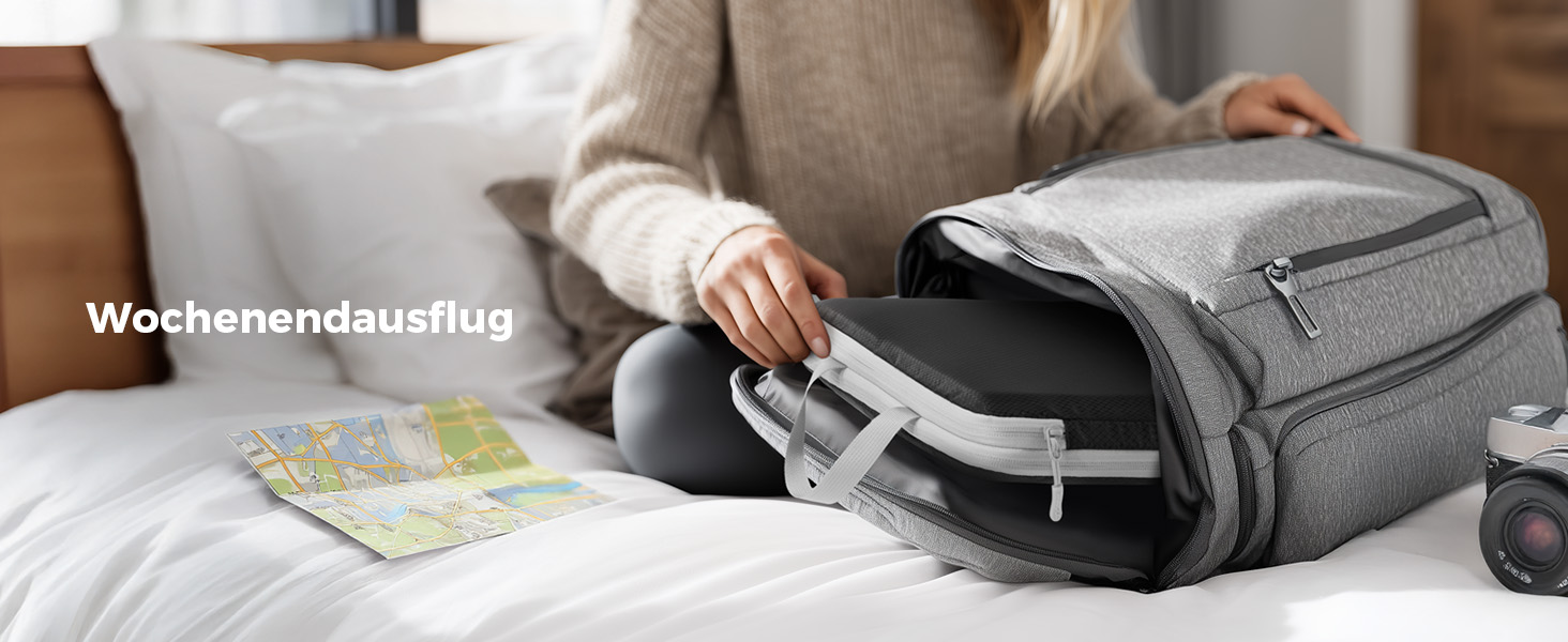 Набір органайзерів для валізи та рюкзака з компресією, водонепроникні пакувальні куби для подорожей, 8 предметів, чорний