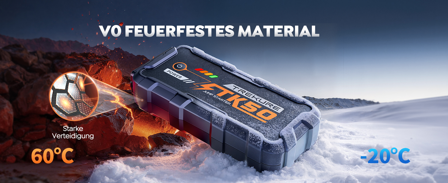 Бустер для автомобіля Starthilfe Powerbank 9000A 26800mAh — Пусковий пристрій для бензинових та дизельних двигунів (до 12.0L), 12V з ліхтарем 800 Лм та USB-портами, сіро-блакитний
