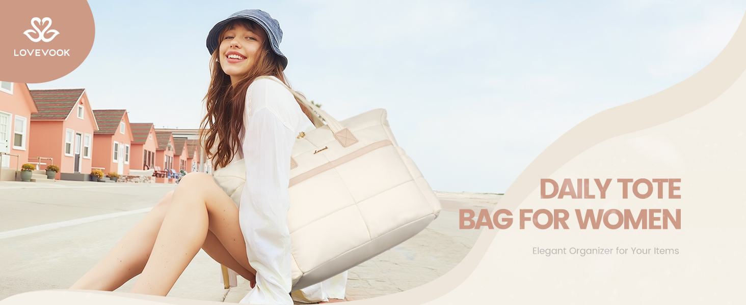 Сумка для ноутбука LOVEVOOK 15.6 дюймів, жіноча, містка, водонепроникна, для роботи, навчання, подорожей