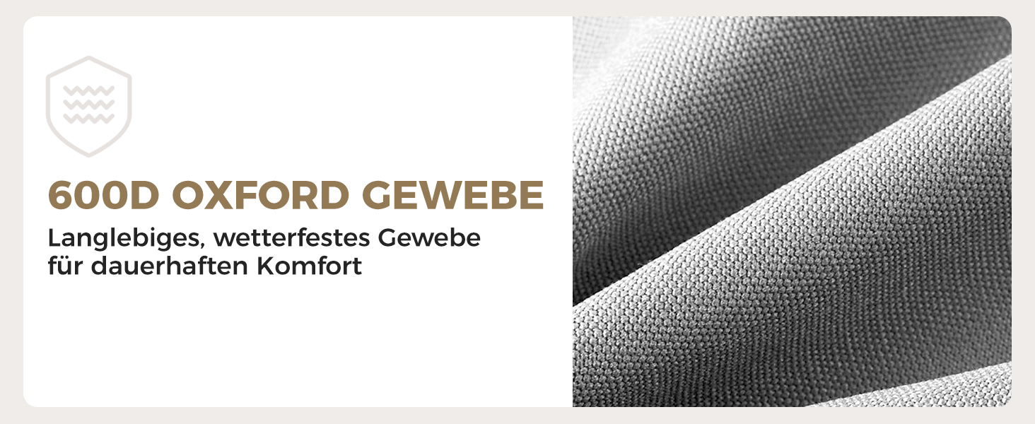 Лежак для відпочинку KingCamp великого розміру, складаний, 5 положень, для саду, кемпінгу, пляжу, з подушкою та кишенею, до 200 кг, 200 x 68 см, сірий