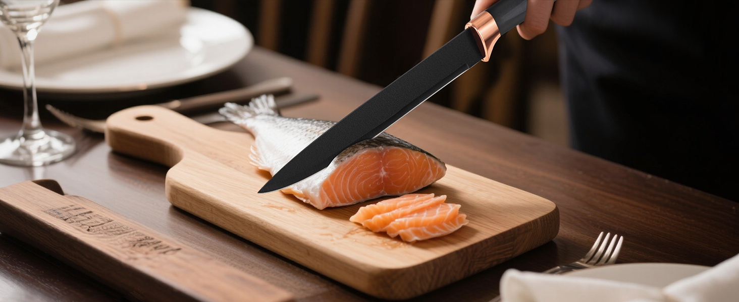 Набір ножів Makfoner 6 шт. з знімним бруском: кухонні ножі Сантоку, для хліба, кухонні, для чищення, універсальні, ножиці, з нержавіючої сталі, білий