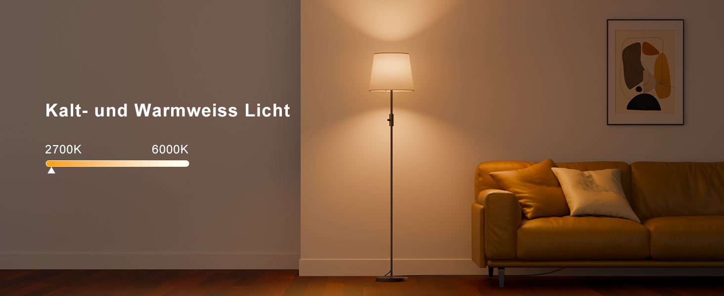 Світлодіодна торшер DUSKTEC RGB для вітальні, смарт-лампа з димером, керування через APP, тепле та холодне біле світло, 10W, 1200LM, аркова лампа для читання, приліжкова лампа