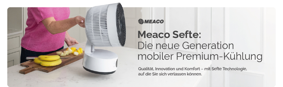 Вентилятор підлоговий MeacoFan Sefte® з пультом, 1150 м³/год, тихий (25 дБ), 3D-коливання, нічний режим, таймер, для спальні та вітальні, 3 роки гарантії