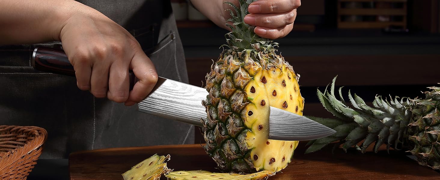 PAUDIN Profi Кухонний ніж 23см з нержавіючої сталі, ергономічна ручка, для професіоналів та любителів, ідеальний подарунок для кулінарів