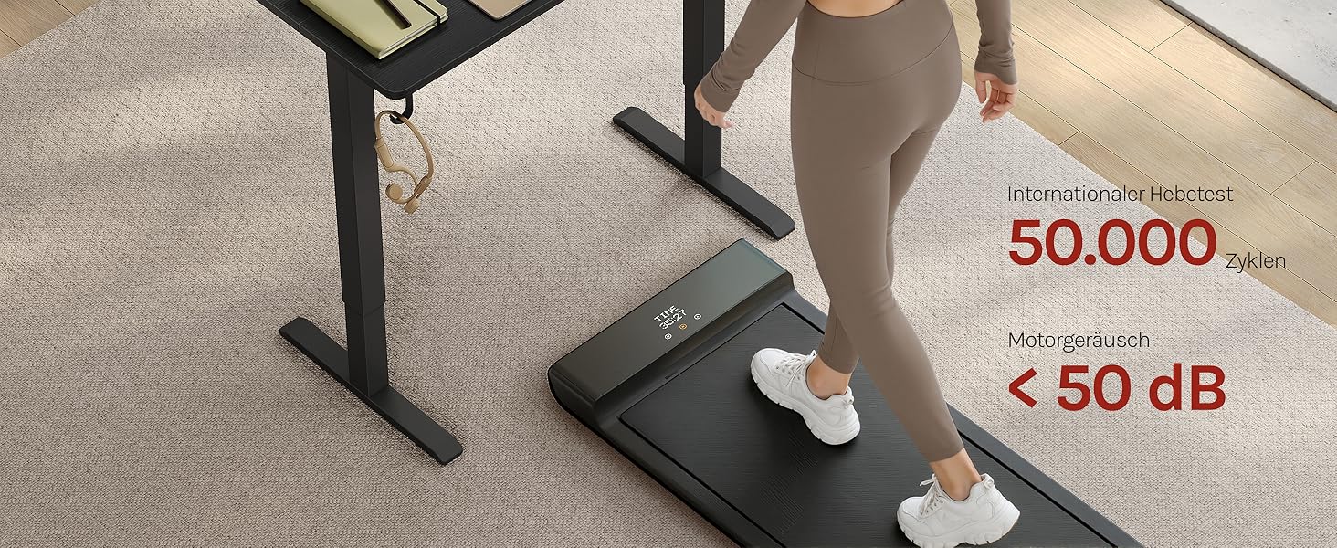 Електричний підйомний стіл WOLTU з функцією пам'яті та захистом від зіткнень, комп'ютерний стіл для дому та офісу, чорний, 100 x 48 см