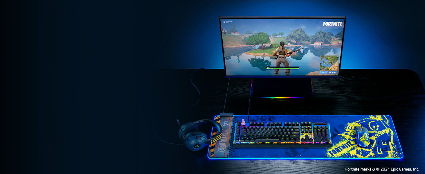 Бездротова ігрова миша Razer DeathAdder V3 Pro Fortnite: ергономічна, ультралегка (55г), 26K DPI, HyperSpeed, до 100 годин роботи