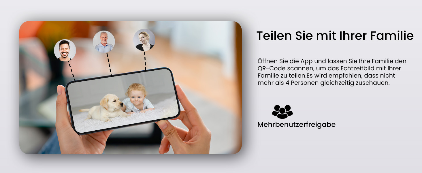 Відеоняня з камерою 2.5K, 5.5