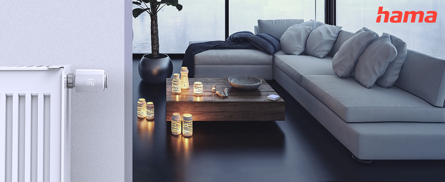 Hama Smartes Heizkörperthermostat (Розширювана система керування опаленням Wi-Fi) - Стартовий набір з хабом, 1 радіатор