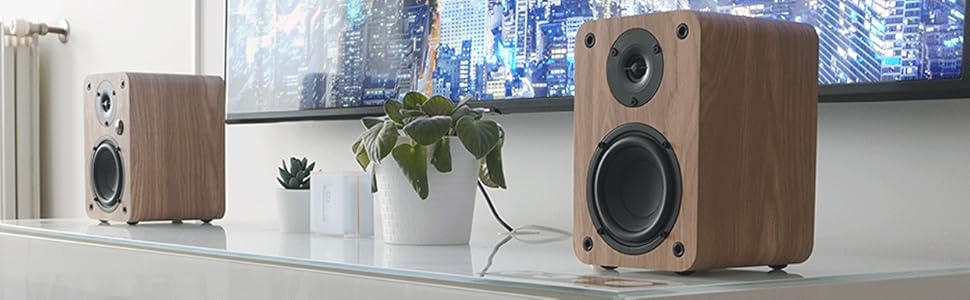 Активний динамік VULKKANO A5 ARC, 5.25 низькочастотний динамік, Bluetooth 5.0, HDMI ARC, HiFi, вихід на сабвуфер, чорний